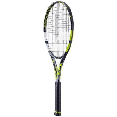 Imagem de Raquete de Tênis Babolat Pure Aero 98 - Alcaraz, L2, Cinza a verde