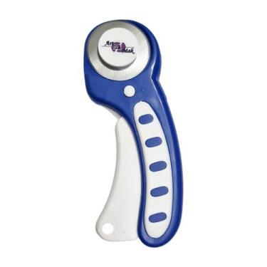 Imagem de Cortador circular 45mm com trava segurança gatilho para tecidos papeis