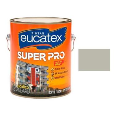 Imagem de Eucatex Semi Brilho Super Pro Acrilico Lavável Cinza Urbano 3,6lt
