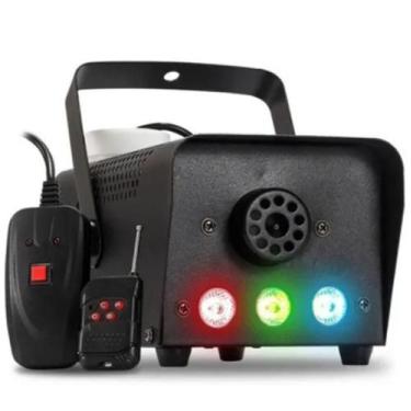 Imagem de Maquina De Fumaça 3 Leds Rgb Controle De Festas Privada - A.R Variedad