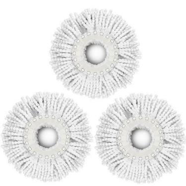 Imagem de Kit 3 Refis Para Mop Giratório 360 Flash Limp Lavavel, Mop, Verde, Mic