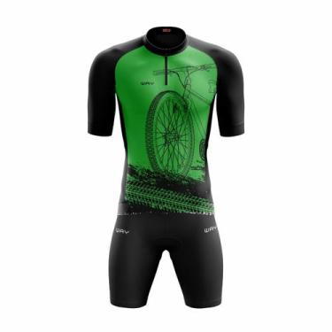 Imagem de Conjunto de Ciclismo Masculino Bike Roda Forro Gel Ciclistas Bike - Wa