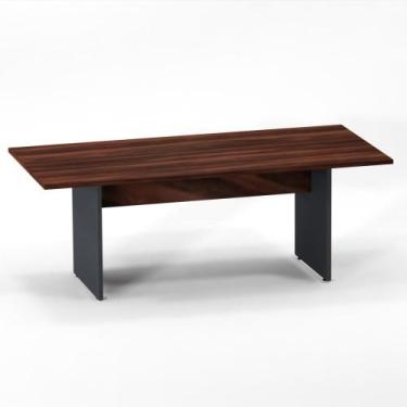 Imagem de Mesa Reunião Pé Painel P25 Pandin 2,6 M Escarlate e Grafito