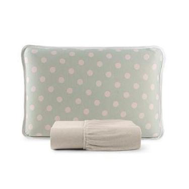 Imagem de Roupa de Cama Queen 03 Peças Malha 100% Algodão - iCasa, BEGE