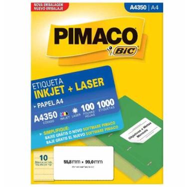 Imagem de Etiqueta a4350 55x99mm 2col 1000un / 100fl / pimaco