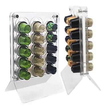 Imagem de Porta Cápsulas Nespresso em Acrílico Luxo - 30 Cápsulas Café - Acrilik
