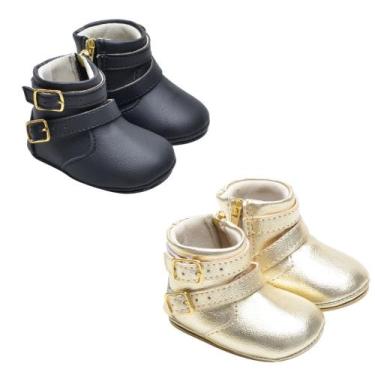 Imagem de Botinha Bota Bebe KIT 2 PARES Menina Recém Nascido Inverno - Seven Bra