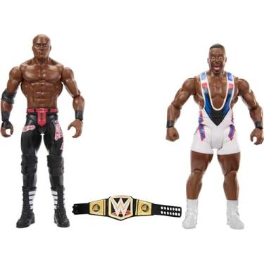 Imagem de Mattel WWE Big E vs Bobby Lashley Championship Showdown Action Figure 2-Pack with Mattel WWE Championship, 6-inch