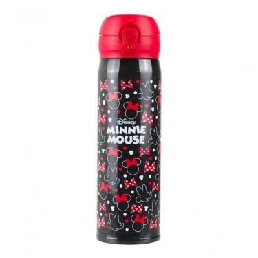 Imagem de Garrafa Térmica Preta Minnie Mouse 400ml Disney