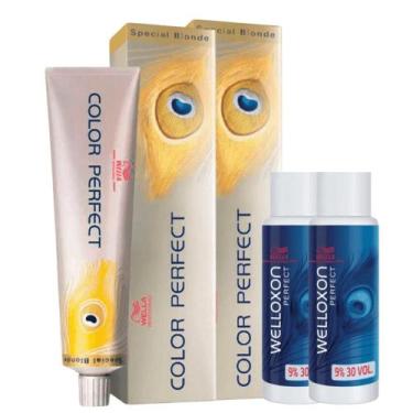 Imagem de Color Perfect Coloração 2x 12/11 Louro Cinza + 2 Ox 30 Vol - Wella, UN