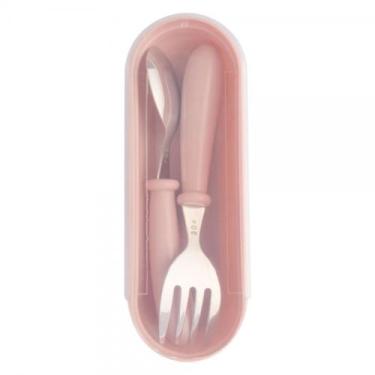 Imagem de Conjunto De Talheres Infantil Colher De Aço Inoxidável Garfo - Be Welc