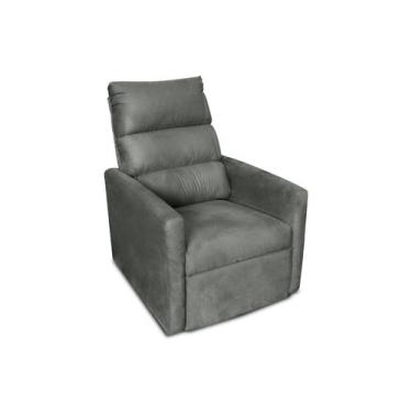 Imagem de Poltrona Reclinável MX-14 Turin Veludo Ligh Cinza B-250 - Matrix