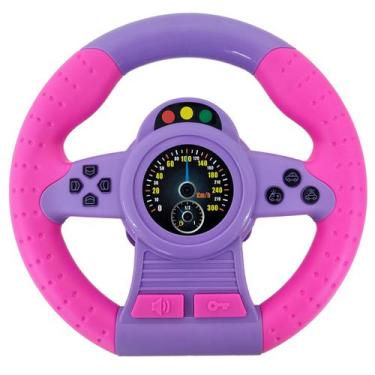 Imagem de Mini Volante Brinquedo Simulador Interativo Gira 360 Com Ventosa Dm To