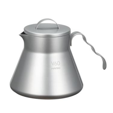 Imagem de HARIO O-VCSM-50-HSV V60 Servidor de café de metal, 500 ml, prata, feito na China