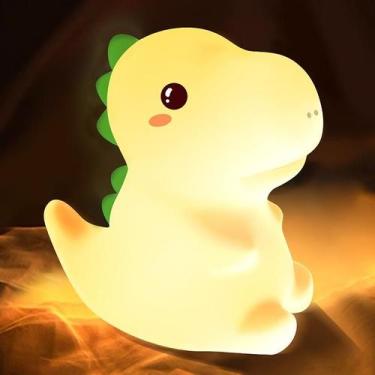 Imagem de Luz Noturna Sensor Toque Lâmpada Silicone Abajur Luminária - Cartoon L