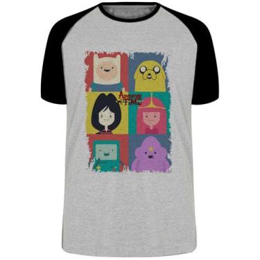 Imagem de Camiseta Adventure Time moldura Blusa Plus Size extra grande adulto ou