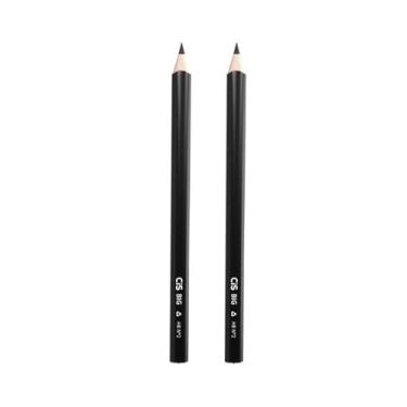 Imagem de Kit Lápis Preto HB Nº 2 Big Jumbo Triangular Mina Resistente Escrita M