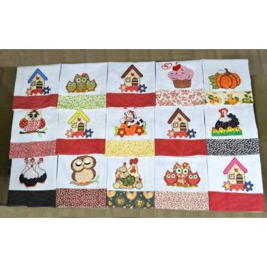 Imagem de Kit Pano de Pratos com 15 pçs - Patchwork - Arte & Tear