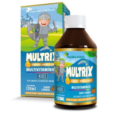 Imagem de Multivitamínico Infantil Kids Sabor Laranja 120ml kit 2 unidades - Flo