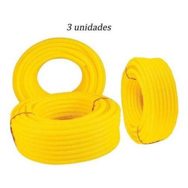 Imagem de Conduite Corrugado De 3/4 Amarelo 150 Metros - - Higipack