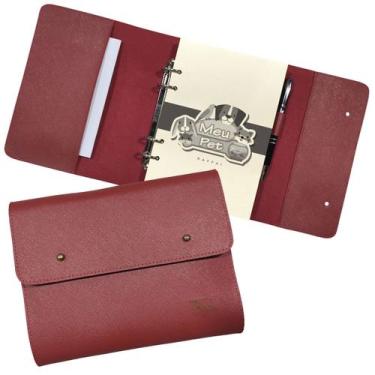 Imagem de Agenda Meu Pet 184-R Raffai Couros, Vermelho