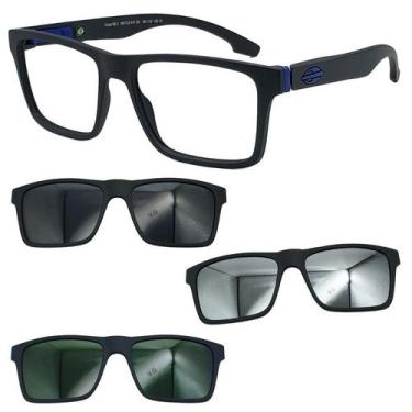 Imagem de Oculos Mormaii Swap NG2 6153 Preto A41 Com 3 Clipons Escolha, Cinza, G