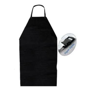 Imagem de Avental de Pvc tipo frontal com alças  engate Rápido  Preto Brascamp C