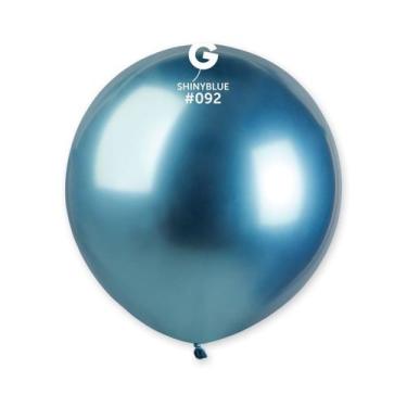 Imagem de Balão de Festa Látex Shiny - Azul 092  - Gemar - Rizzo, 25