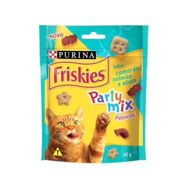 Imagem de Petisco para Gato Adulto Friskies Party Mix - Camarão Salmão e Atum 40