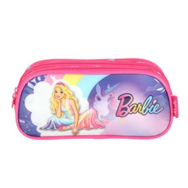 Imagem de Estojo Escolar Duplo Barbie Unicórnio - Luxcel