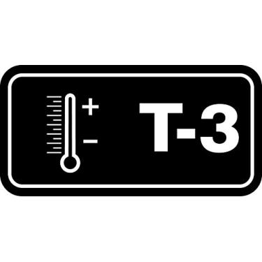 Imagem de Accuform TDF803XVE Adesivo Dura-Vinil "T-3 Thermal" Etiqueta Padrão de Fonte de Energia, 3,5 cm L x 7,6 cm C, Branco em Preto