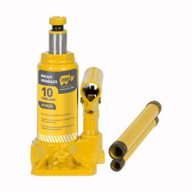 Imagem de Macaco Hidráulico Tipo Garrafa 10 Toneladas Manual Rino - RINO AGRO, A