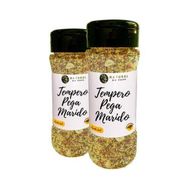 Imagem de Tempero 100% Natural Pega Marido Em Grãos Qualidade Superior Kit 2 Pot