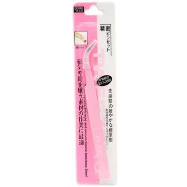 Imagem de Pinça Ponta Curva Rosa - Lanmax