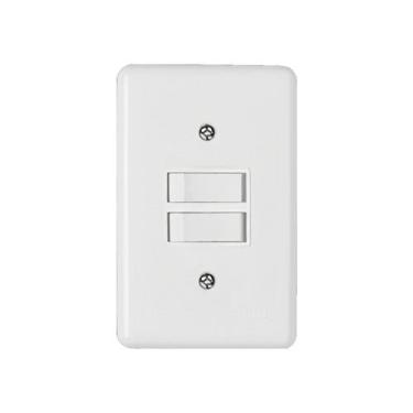 Imagem de Interruptor Duplo C/ Espelho Monobloco Stylus Ilumi