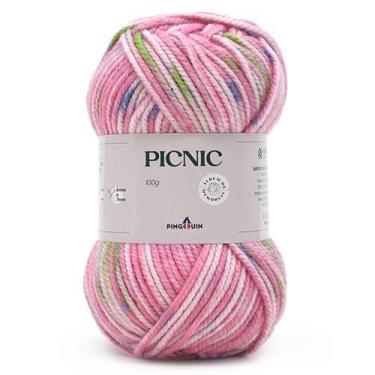 Imagem de Fio Picnic Pingouin 100g, 9199 BOLO DE MORANGO