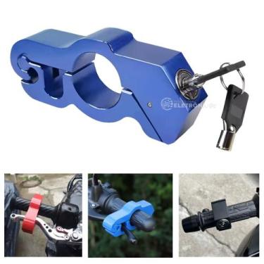 Imagem de Trava Para Moto Bike De Manete E Manopla Cadeado Antifurto TRAVA01 - P