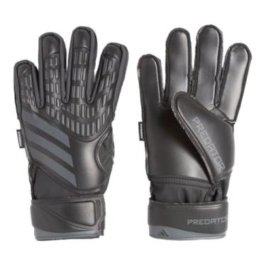 Imagem de adidas Luvas de Goleiro Unissex-Infantil Match Predator Fingersave, Preto/Preto/Preto, 6