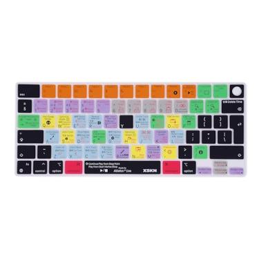 Imagem de XSKN Capa de silicone para teclado Languages and Shortcuts para MacBook Air 2021+ M2 Chip 34.5 cm 38.9 cm com Touch ID para Macbook Pro 36.1 cm 41.1 cm com Touch ID (Ableton Live, layout da UE)