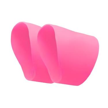 Imagem de kowaku Faixas de renda de futebol Silicone Cadarços Capas Treinamento Jogo Esportes Acessórios Chuteira de futebol Protetores de renda para Hóquei Futebol, Rosa