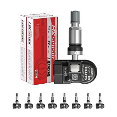 Imagem de Autel Sensor Tpms, Sensor Mx 2 Em 1 (315 Mhz + 433 Mhz) para 99% Dos Carros, Programação Sem Fio 100% Clonável, Igual Aos Sensores Oe, Bateria de 6 Anos (Válvula de Metal Pressionada, 8 Unidades)