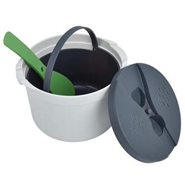 Imagem de Conjunto de Panela de Arroz para Micro-ondas, Capacidade de 2l, Material Pp, Acessórios, Tampa, Panela de para Cozinha (Verde)