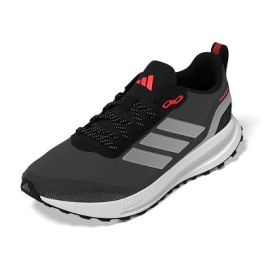 Imagem de adidas Tênis masculino Run Falcon 5 Trail, Preto/Prata Metálico/Carbono, 44