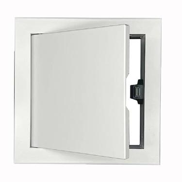 Imagem de Painel de portas de acesso 20 x 20 cm Porta de acesso de liga de alumínio para painel de drywall para parede e teto, eletricidade e encanamento (branco, 20 x 20 cm)