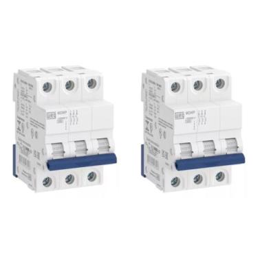 Imagem de Kit 2 Uni - Weg Disjuntor Tripolar 20A Curva C C20 5KA Mdwp