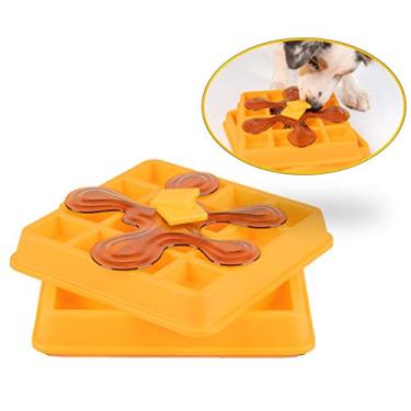 Imagem de Nossos brinquedos interativos para cães com quebra-cabeça de waffle para cães (quebra-cabeça de cachorro - ótima alternativa para tapete de snuffle para cães e tigelas de alimentação lenta para cães)