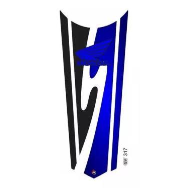 Imagem de Adesivo Faixa Gravata Tanque Resinado Cg Honda 317 - Resitank