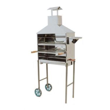Imagem de CHURRASQUEIRA DE CARRINHO PARA ESPETINHOS INOX MODELO C-800i - CHURRAS
