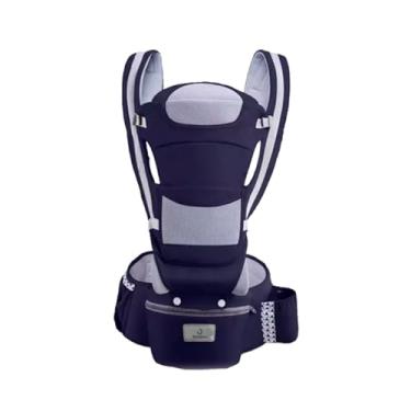 Imagem de Canguru Bolsa Carrega Bebe Ergonomico Conforto Passeio 12 posições até 20kg (AZUL)