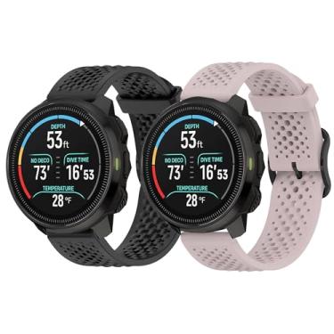 Imagem de Compatível com pulseiras SUUNTO OCEAN, pulseira de silicone de 20 mm, 22 mm com fivela de metal compatível com SUUNTO OCEAN, RACE, RACE S, VERTICAL, 9 PEAK, 9 PEAK PRO, 5 Peak, 3 Smartwatch (pacote